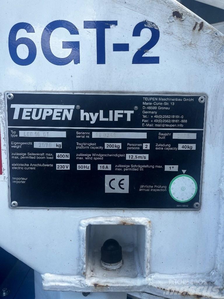 Teupen Leo 16GT Колінчаті підйомники