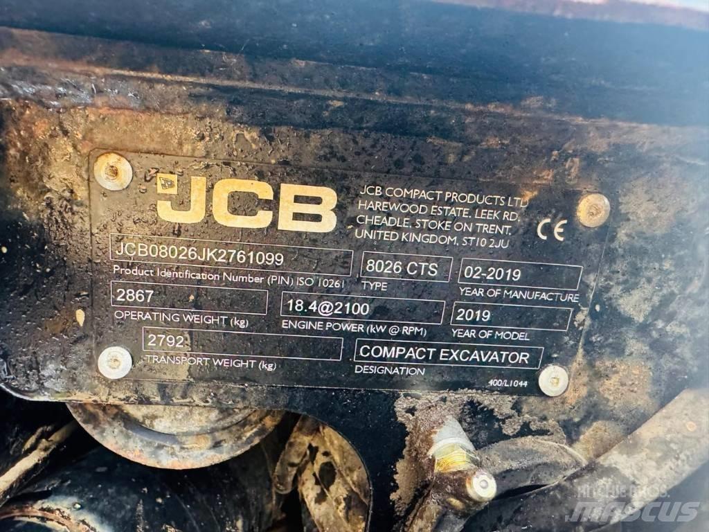 JCB 8026 CTS Міні-екскаватори < 7т