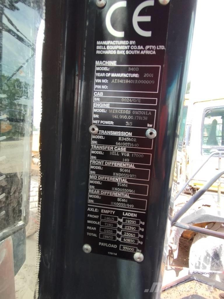 Bell B 40 D Зчленовані самоскиди