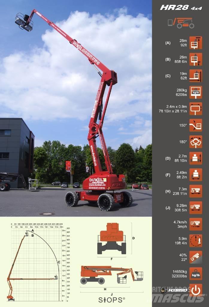 Niftylift HR 28 Колінчаті підйомники