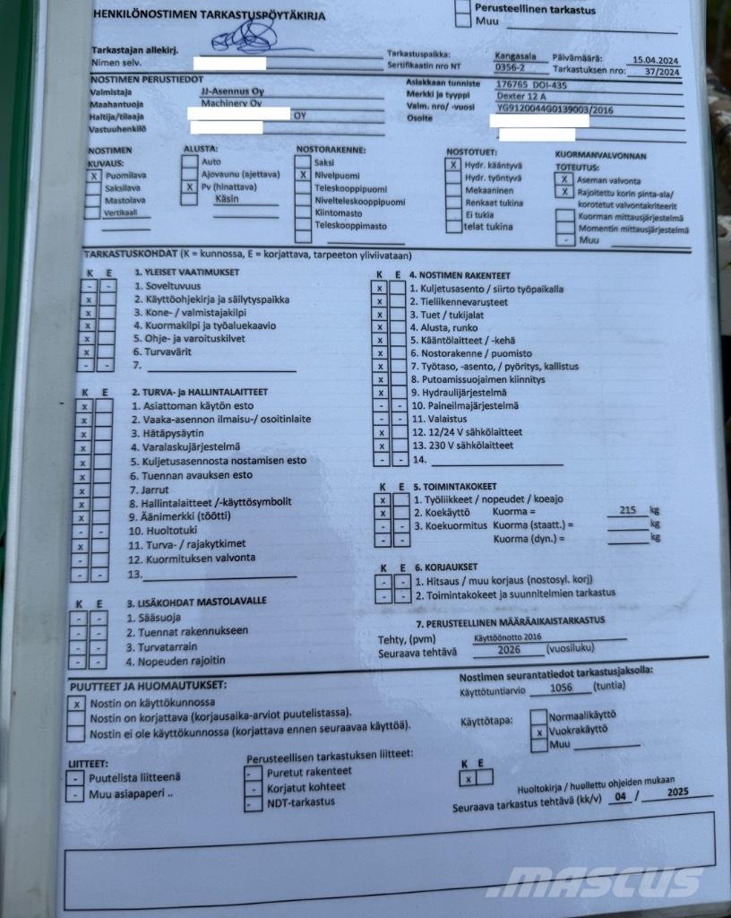 Dexter 12 A Вишки-причепи