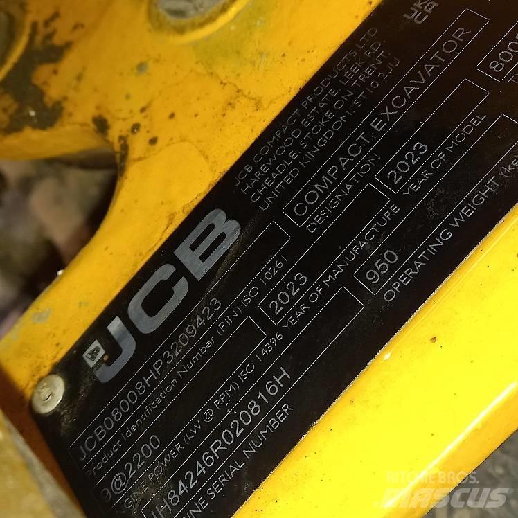 JCB 8008 Міні-екскаватори < 7т