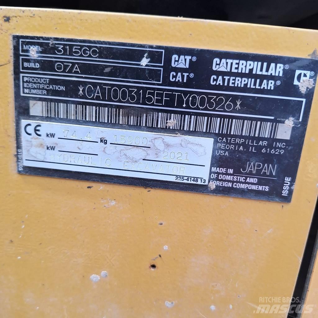 CAT 315 Гусеничні екскаватори
