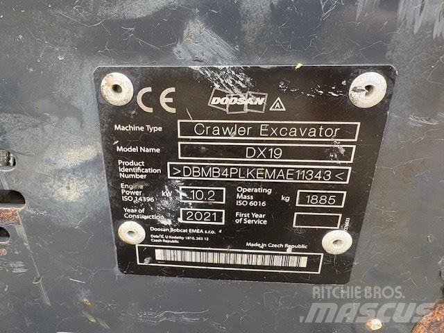 Doosan DX 19 Міні-екскаватори < 7т