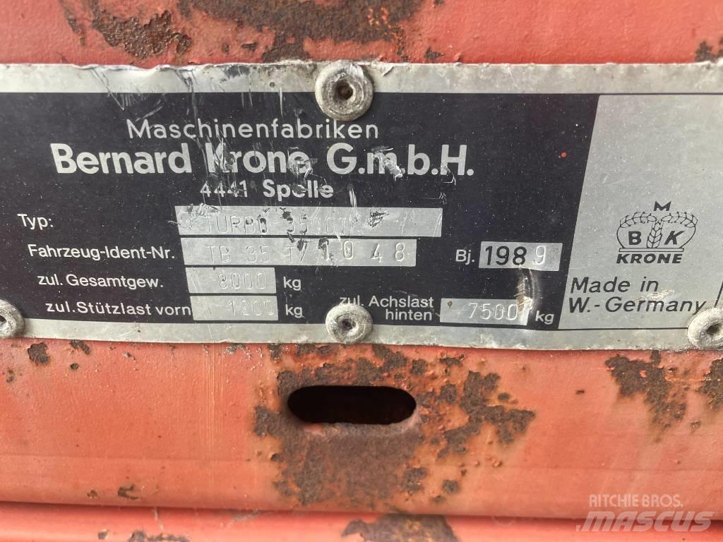 Krone Turbo 3500 Причепи із самозавантаженням