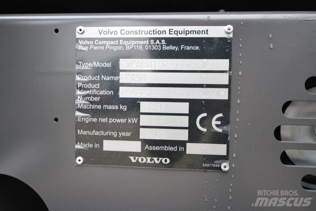 Volvo ECR 58 F Міні-екскаватори < 7т