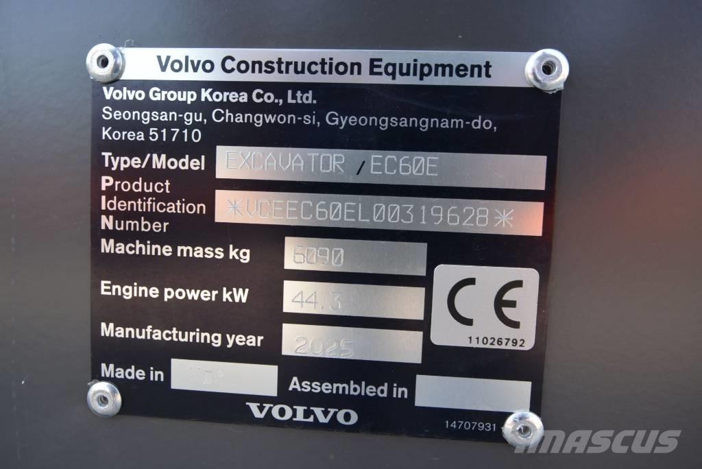 Volvo EC 60 E Міні-екскаватори < 7т