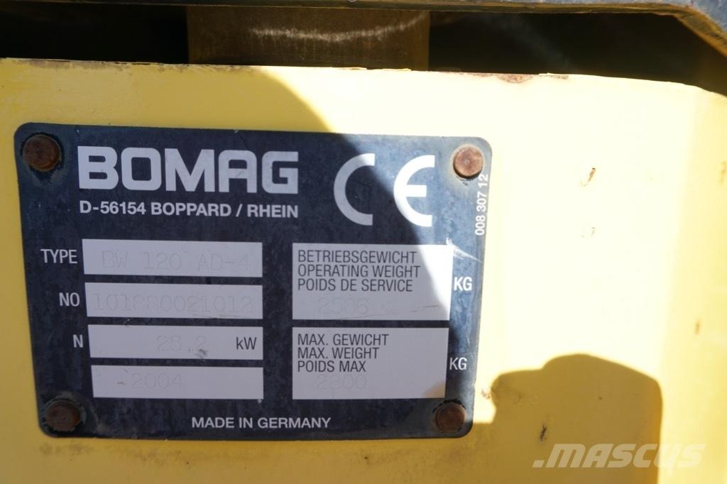 Bomag BW 120 AD-4 Котки тротуарні