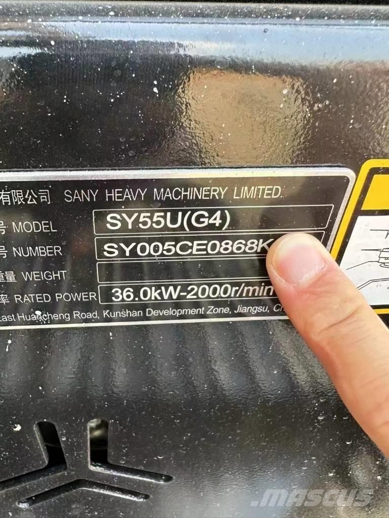 Sany SY 55 U Міні-екскаватори < 7т