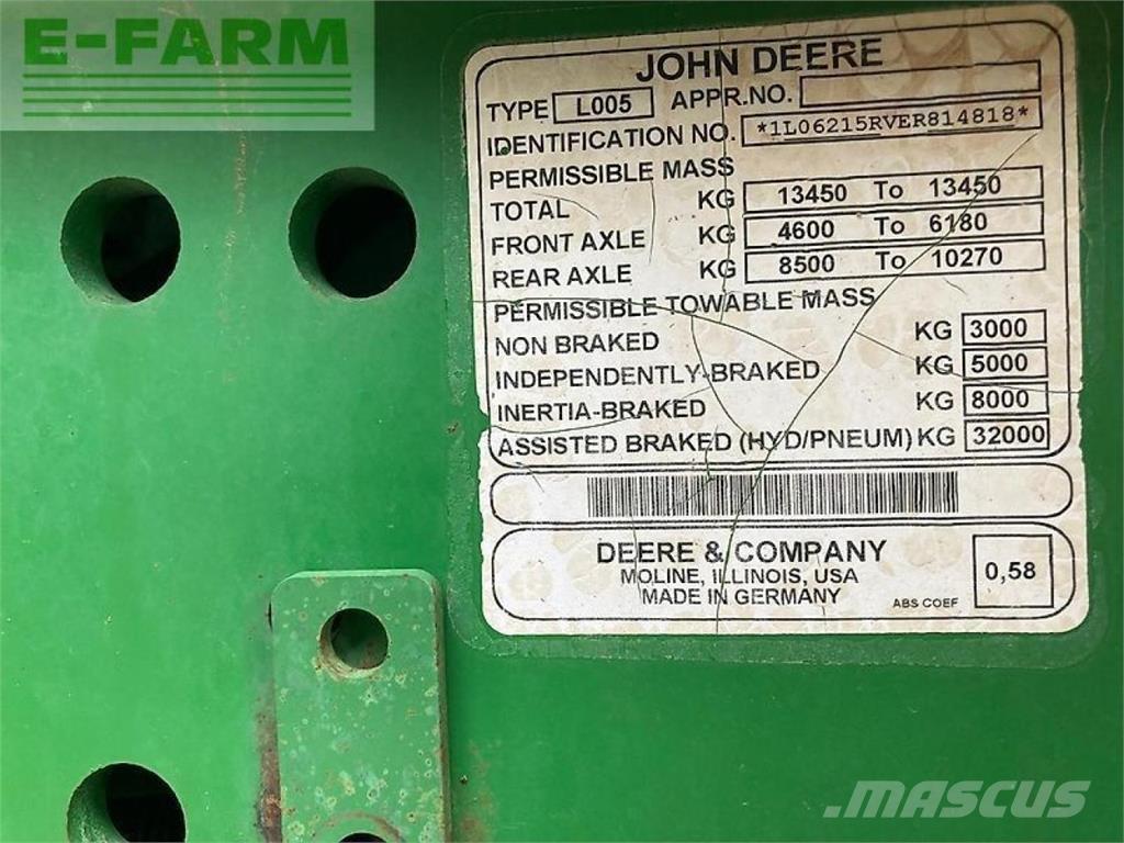 John Deere 6215r Трактори