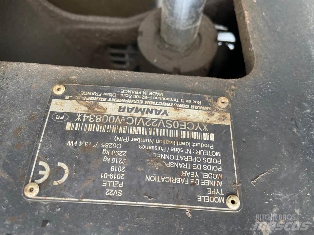 Yanmar SV22 (00834) Міні-екскаватори < 7т