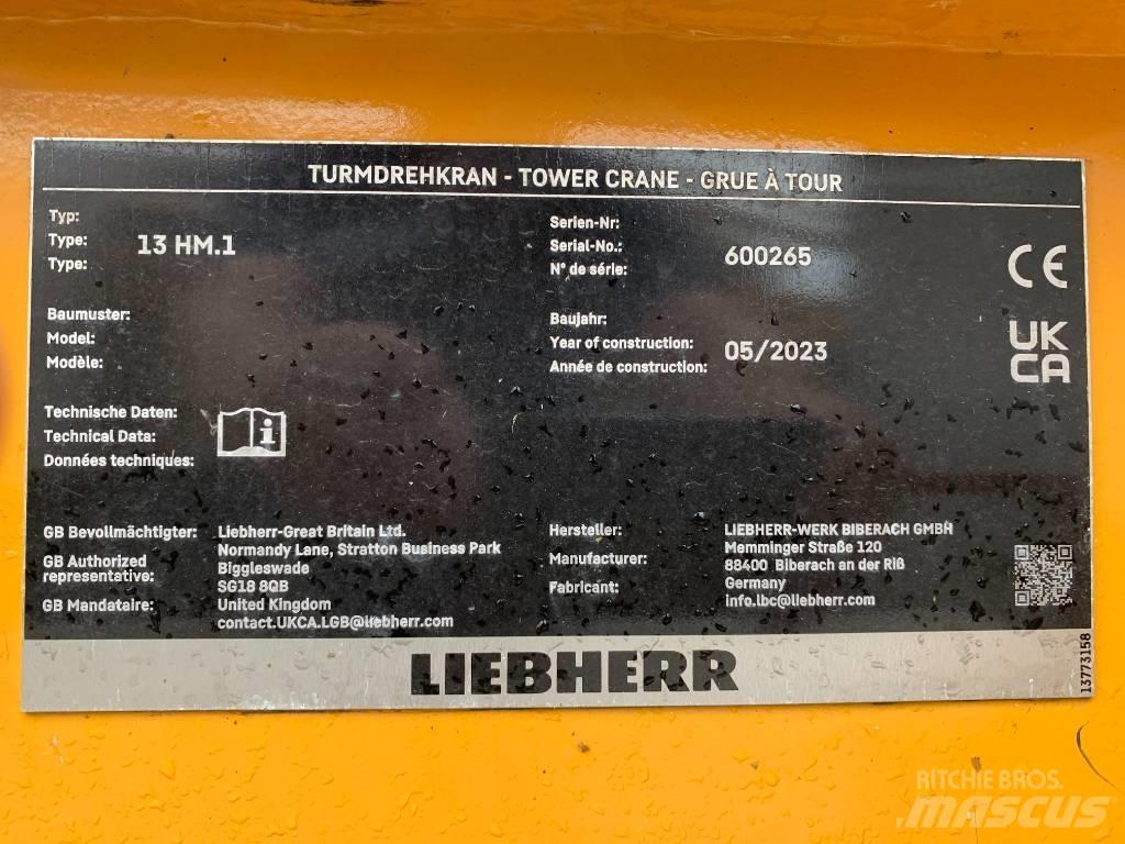 Liebherr 13HM Баштові крани