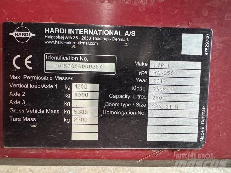 Hardi Ranger 2500 Причіпні обприскувачі