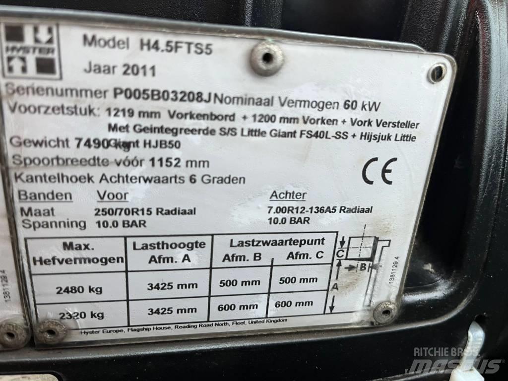 Hyster H4.5 Дизельні навантажувачі
