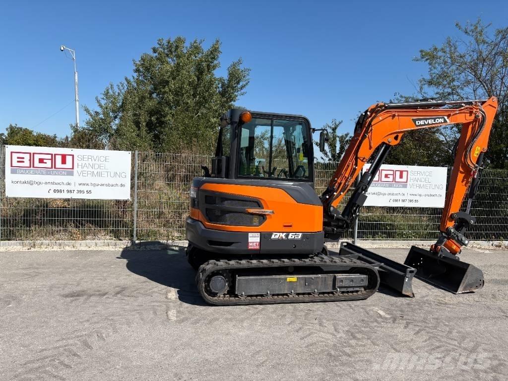 Develon DX 63-7 Міні-екскаватори < 7т