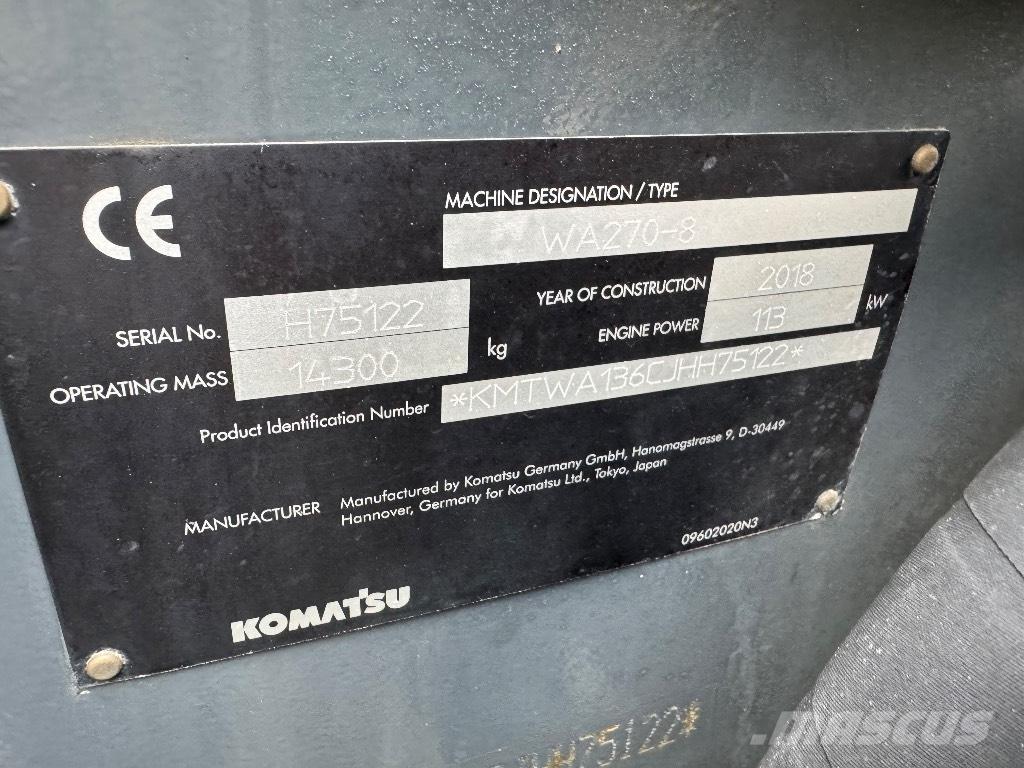 Komatsu WA 270-8 Фронтальні навантажувачі