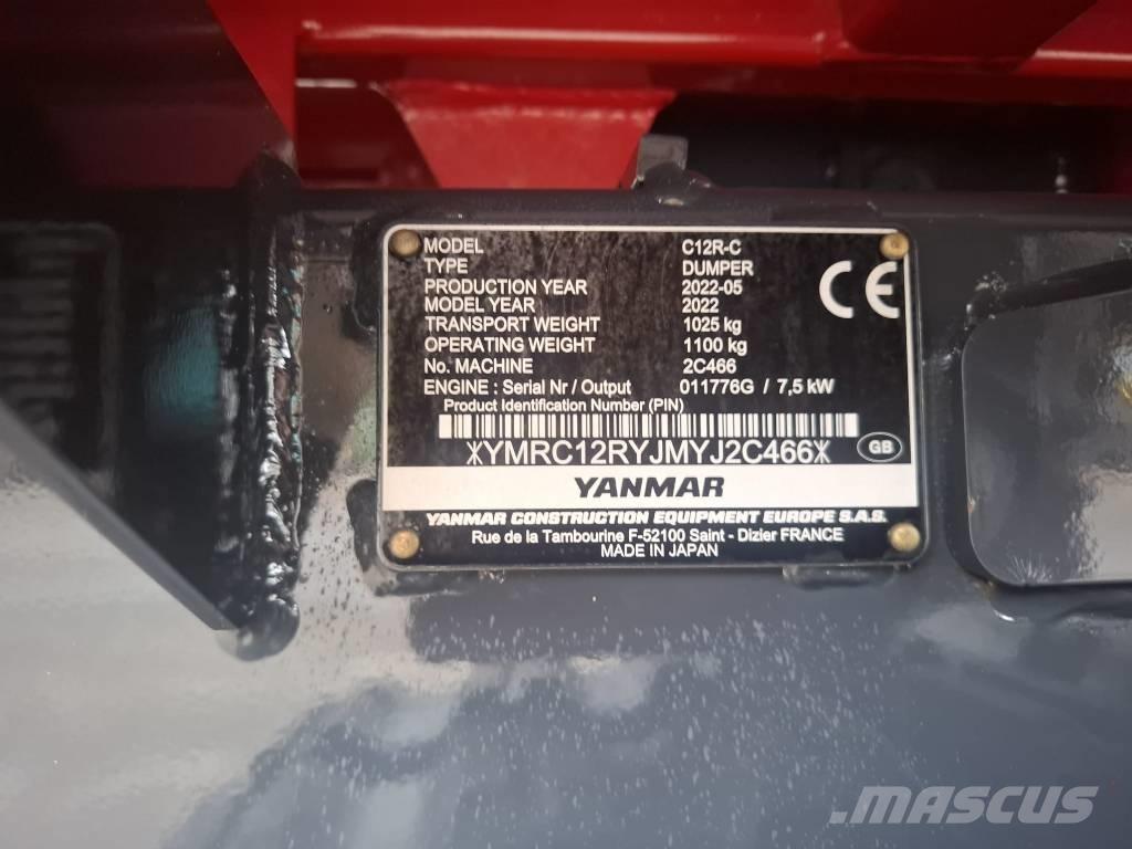 Yanmar C 12 R-C Міні самоскиди