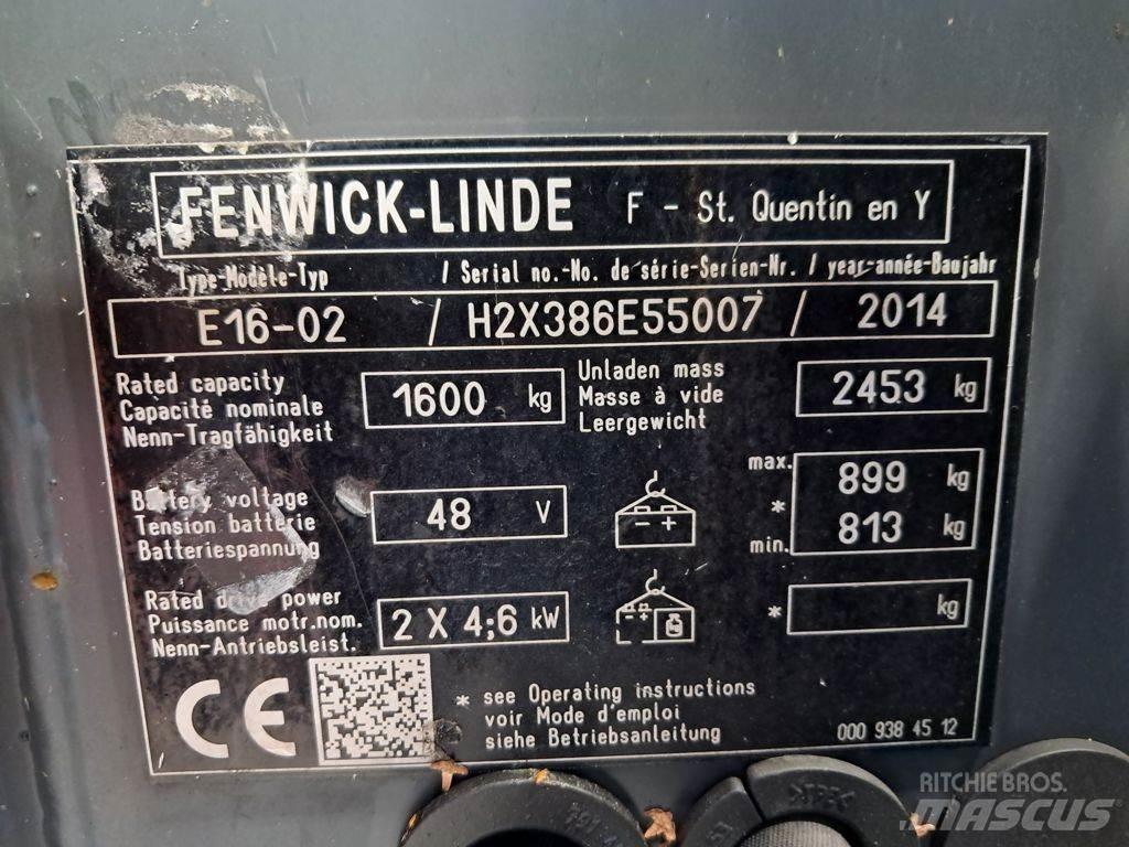 Linde E16-02 Електронавантажувачі