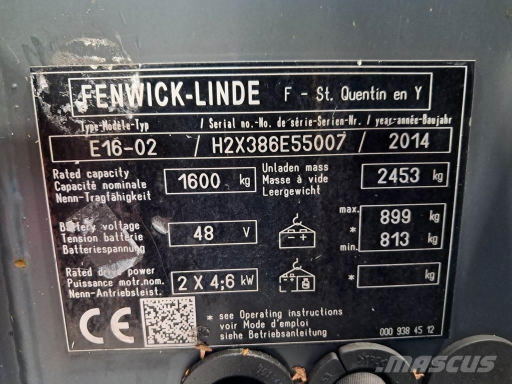 Linde E16-02 Електронавантажувачі