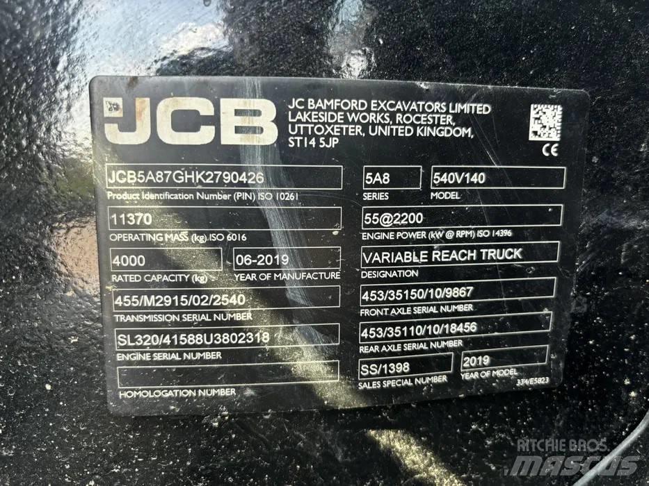JCB 540-140 Телескопічні навантажувачі