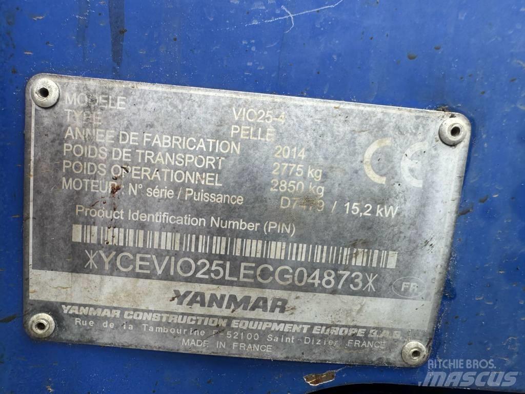 Yanmar Vio 25-4 Міні-екскаватори < 7т