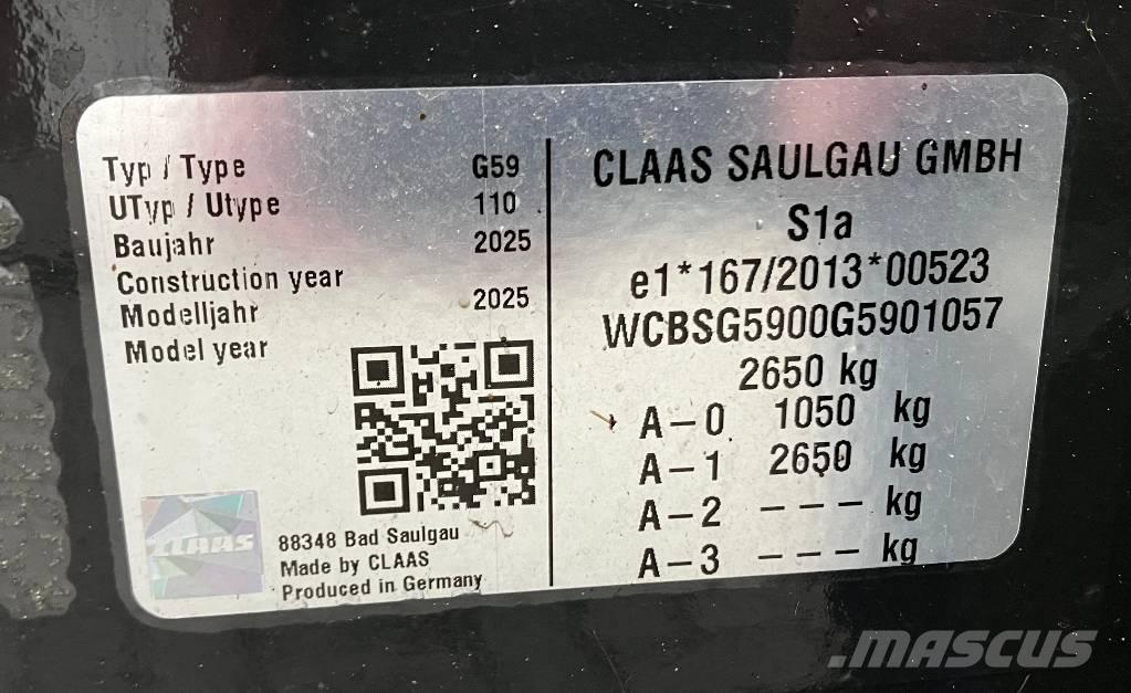 CLAAS Volto 1500 T Граблі і сінозворушувачі