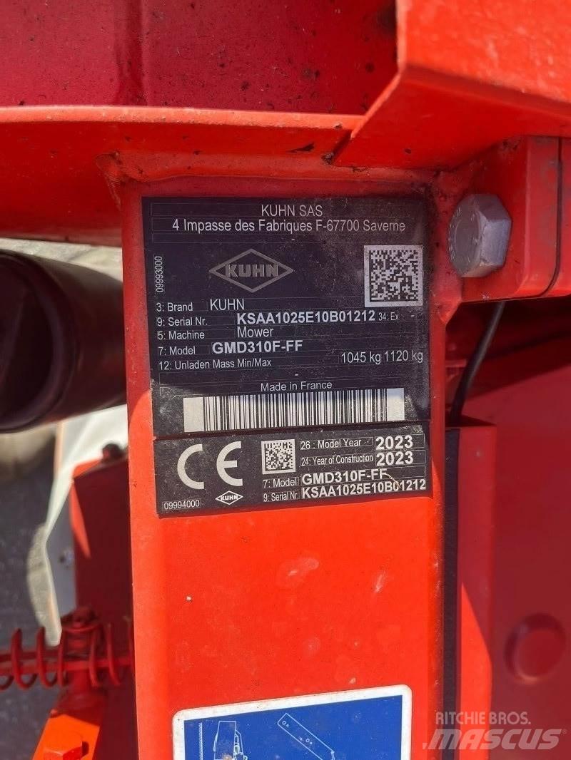 Kuhn GMD 310F Косилки-формувачі