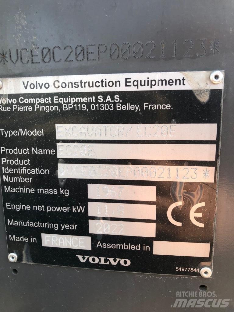 Volvo EC 20 E Міні-екскаватори < 7т