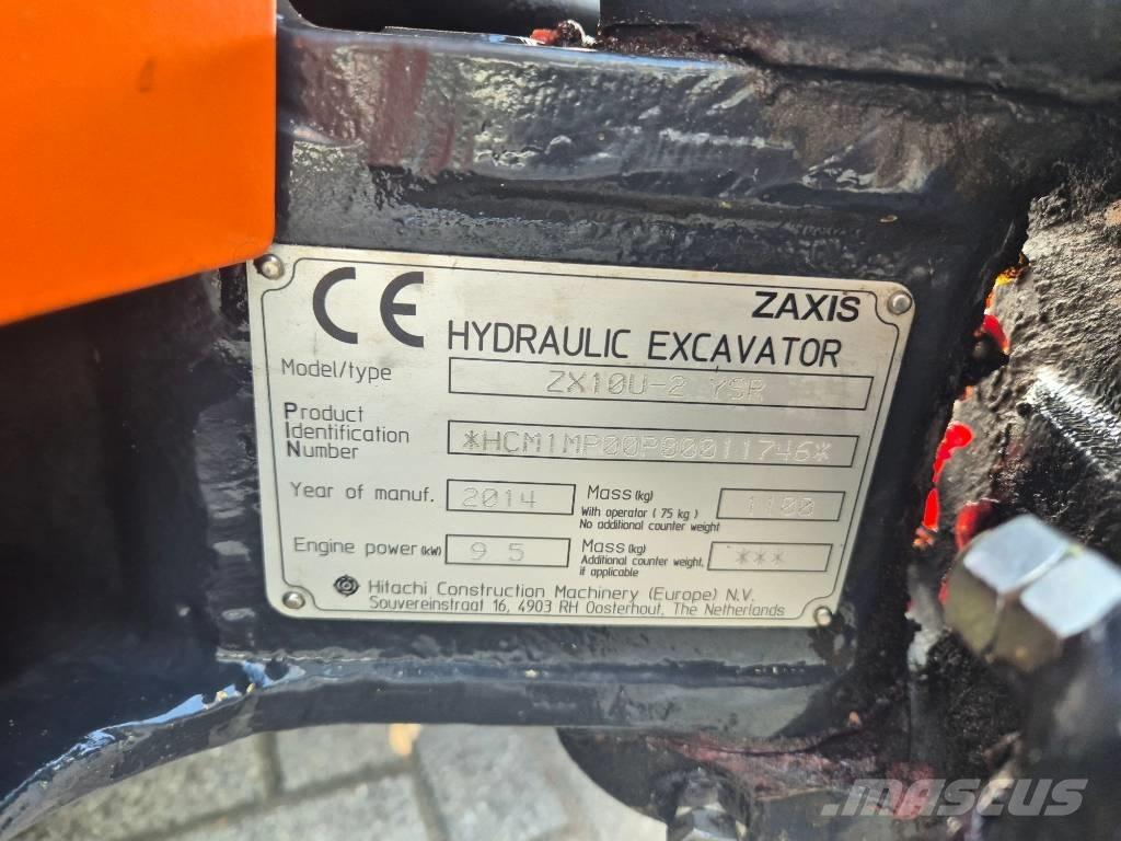 Hitachi ZX 10 U-2 Міні-екскаватори < 7т