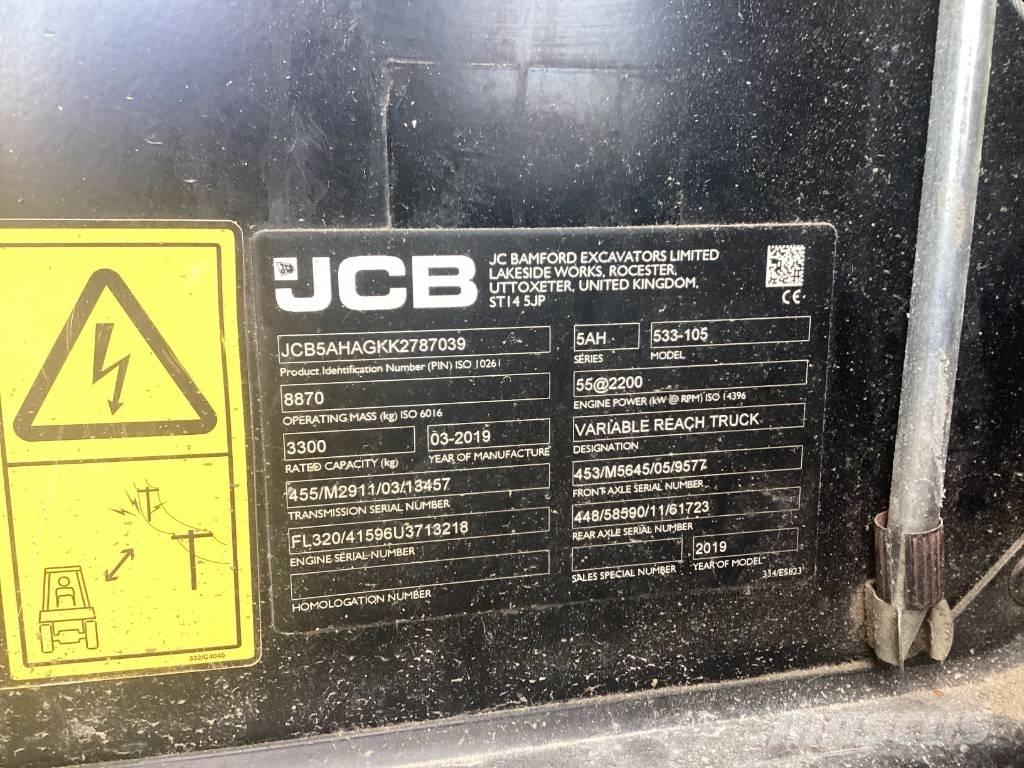 JCB 533-105 Телескопічні навантажувачі