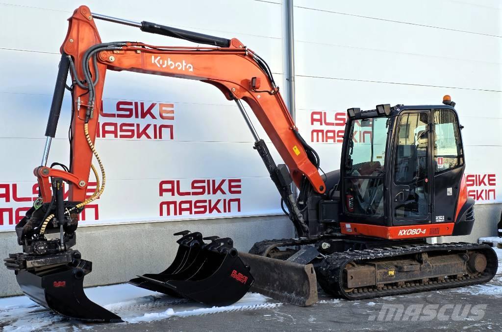 Kubota KX 080-4 Середні екскаватори 7т. - 12т.