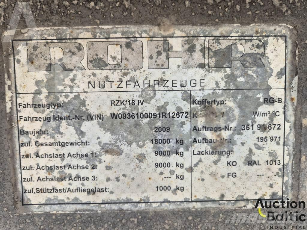 Rohr RZK 18 IV Тентовані напівпричепи