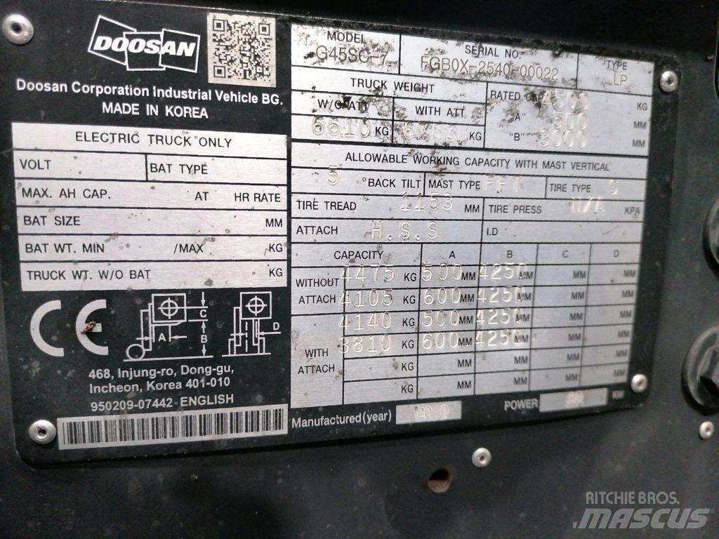 Doosan G45SC-7 Газові навантажувачі