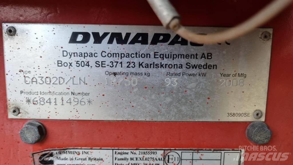 Dynapac CA302D, Vält Грунтові котки
