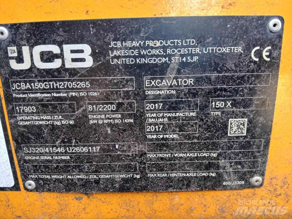 JCB 150X Гусеничні екскаватори