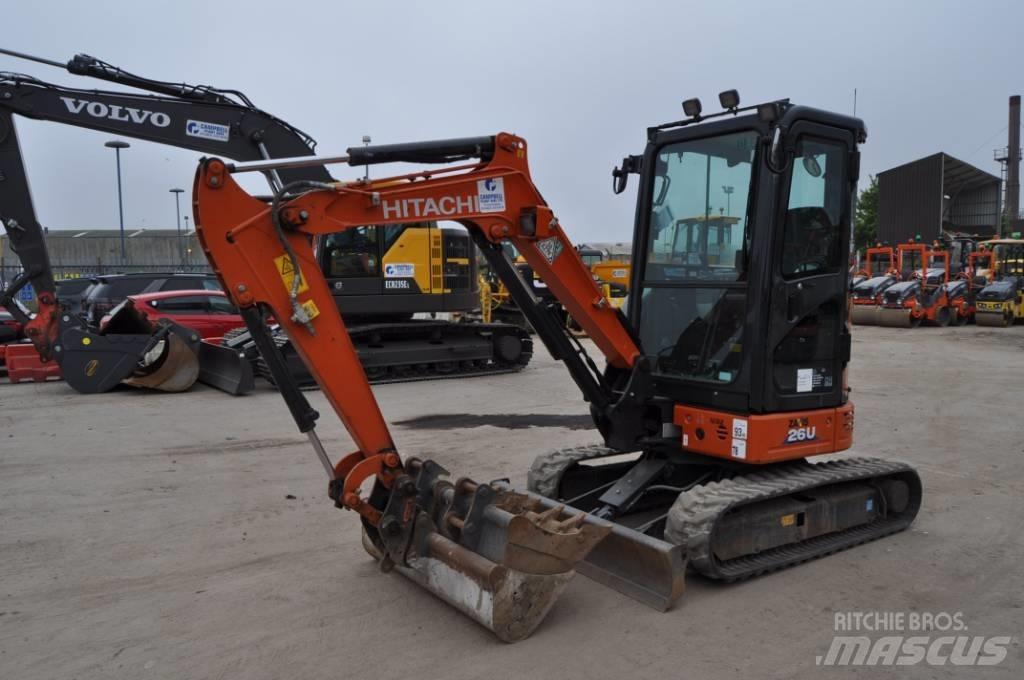Hitachi ZX 26 U-6 Міні-екскаватори < 7т