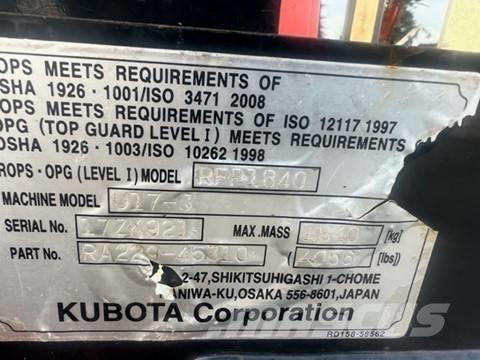Kubota U 17-3 Міні-екскаватори < 7т