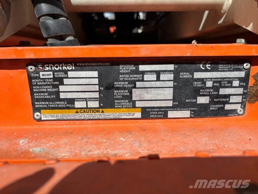 Snorkel S3219E Підйомники-ножиці