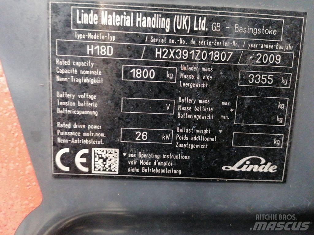 Linde H18D Дизельні навантажувачі