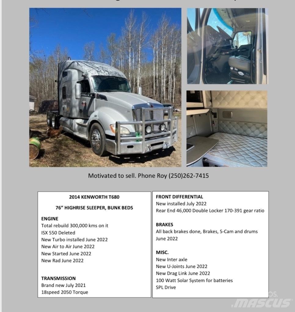 Kenworth T680 Тягачі