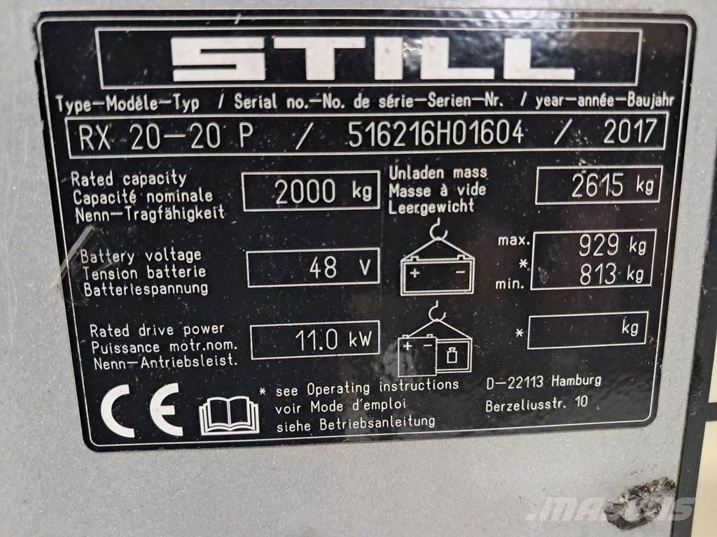 Still RX 20-20 P Електронавантажувачі