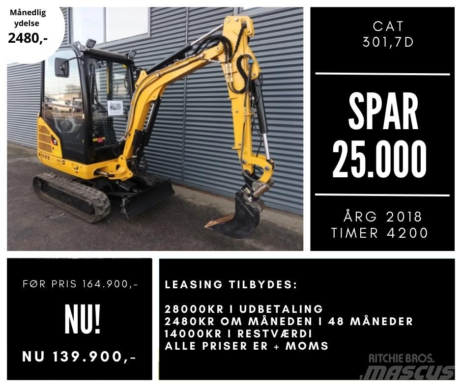 CAT 301,7d Міні-екскаватори < 7т