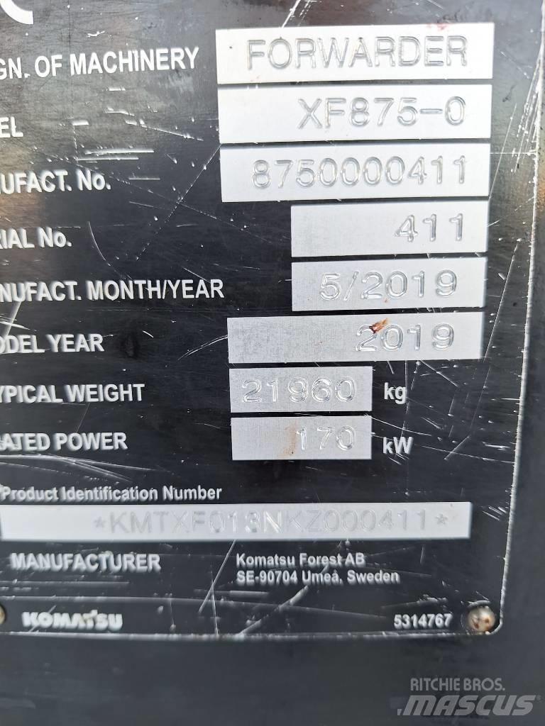 Komatsu 875 Форвардери