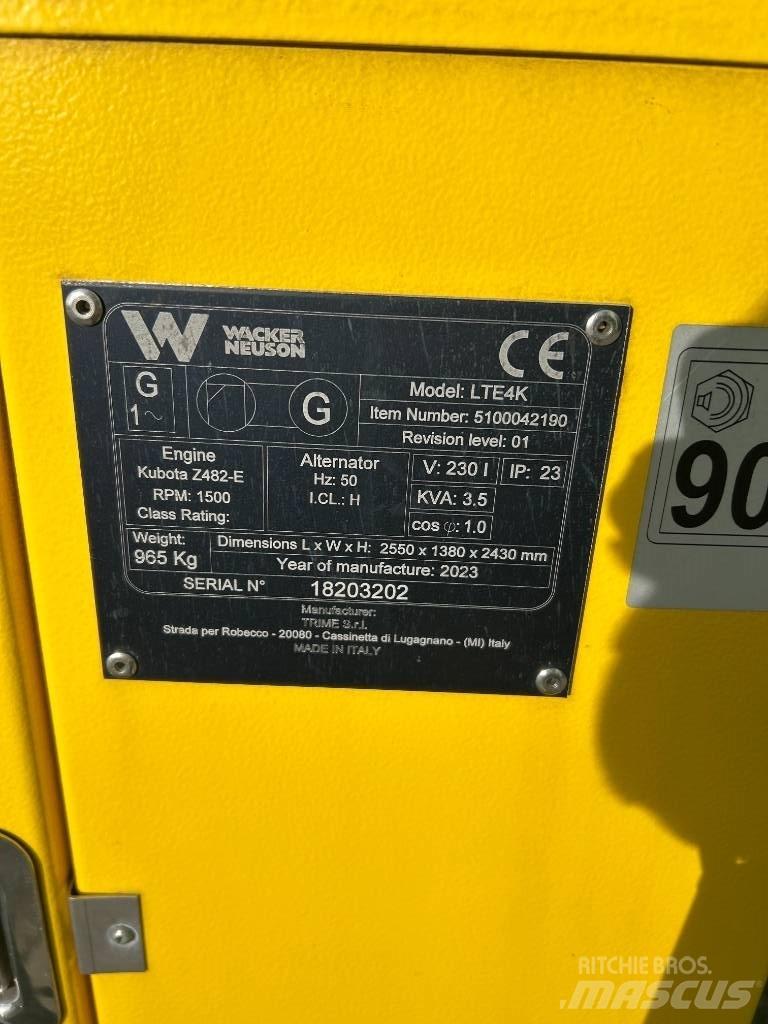 Wacker Neuson LTE4K Освітлювальні вежі