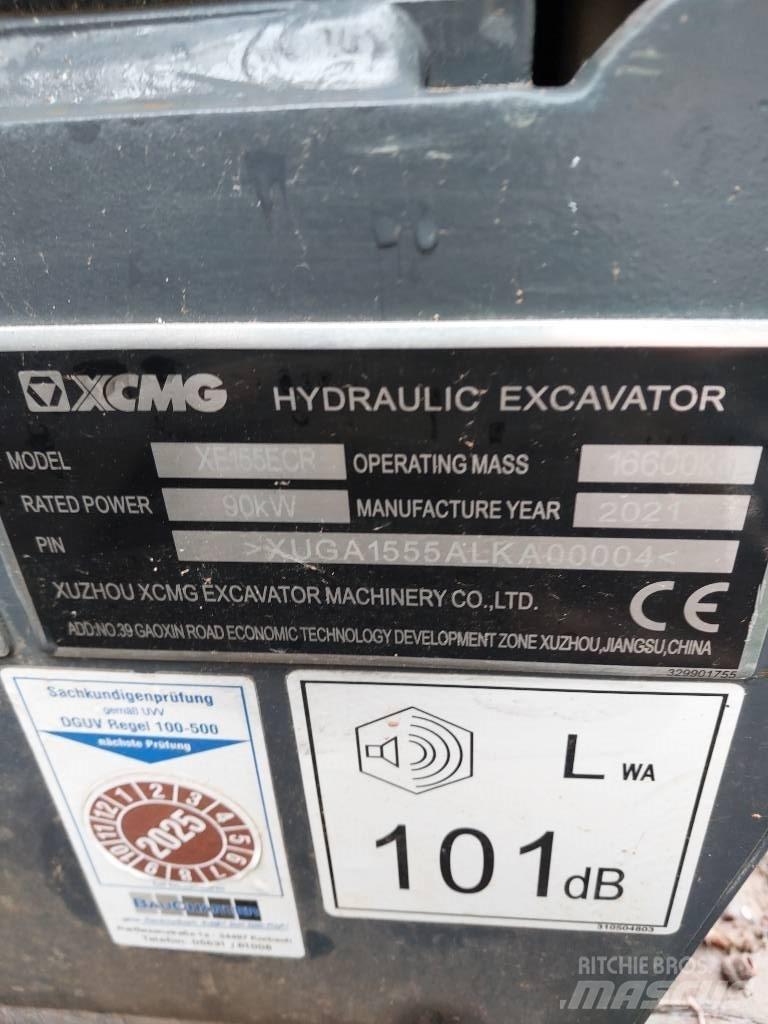 XCMG XE 155 ECR Гусеничні екскаватори