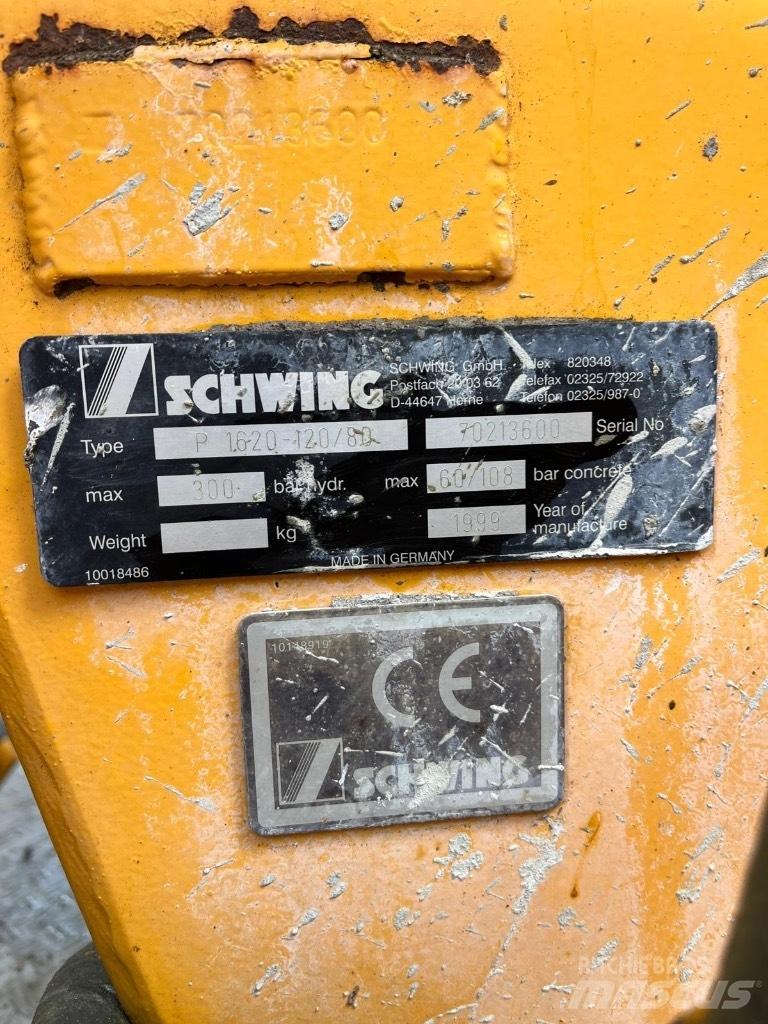 Schwing P1620-120/80 Бетононасоси