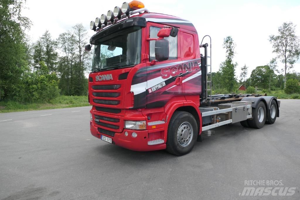 Scania R480lb6x2hsz Вантажівки з гаковим підйомом