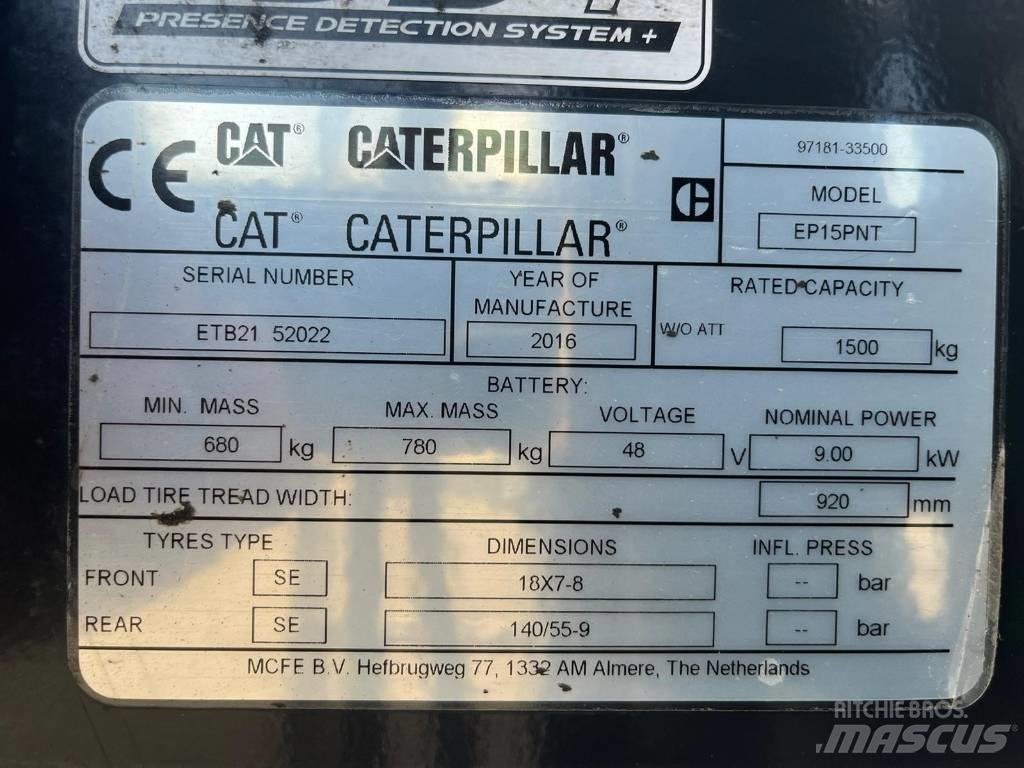 CAT EP15NT Електронавантажувачі