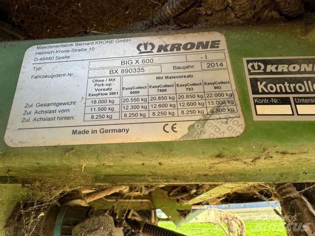 Krone Big X 600 Кормозбиральні комбайни