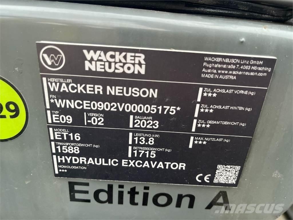 Wacker ET 16 Міні-екскаватори < 7т